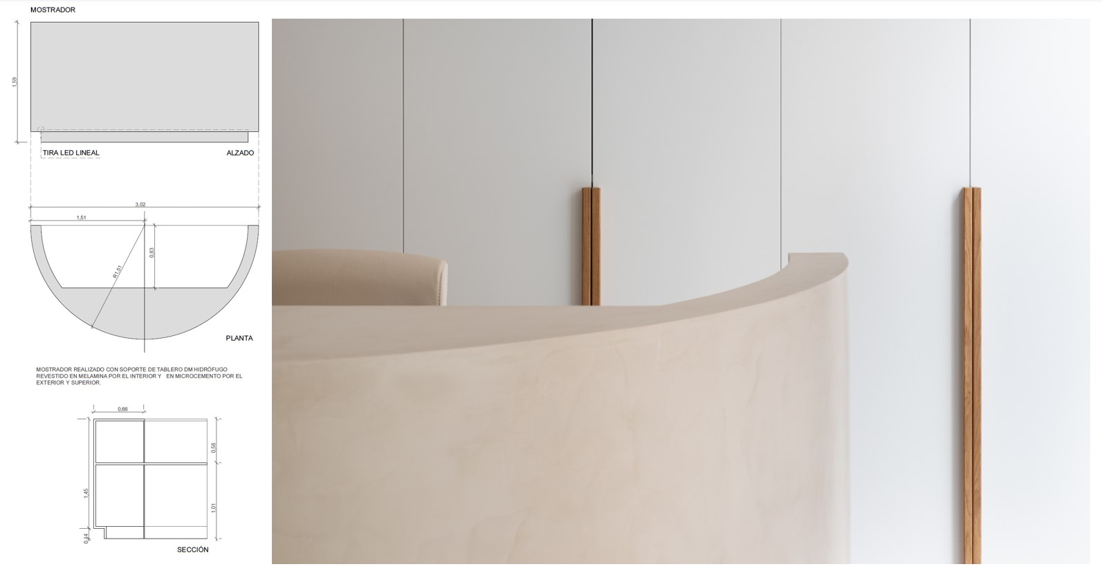 clinica-dental-fuentes-vera-murillo-arquitectos-tectonica-detalle-mostrador